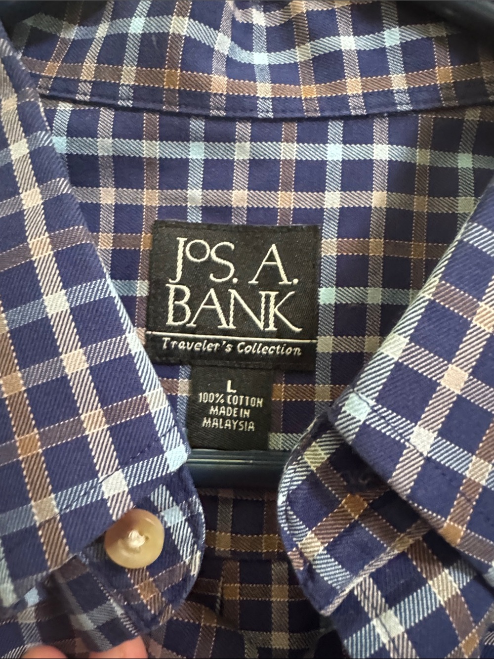 Jos.A.Bank button up shirt, large